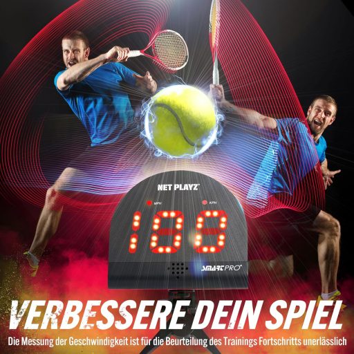 Tenisz Radar Szenzor Kéz Nélküli Sebességmérő Fekete