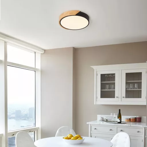 Lampa de tavan LED Schindora 24W 30cm alb cald 3000K pentru living sau dormitor