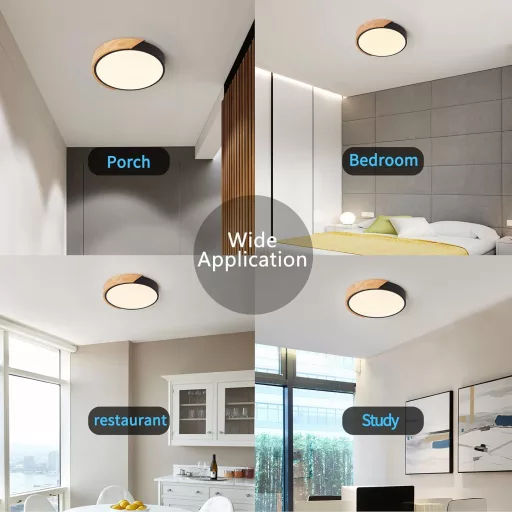 Lampa de tavan LED Schindora 24W 30cm alb cald 3000K pentru living sau dormitor
