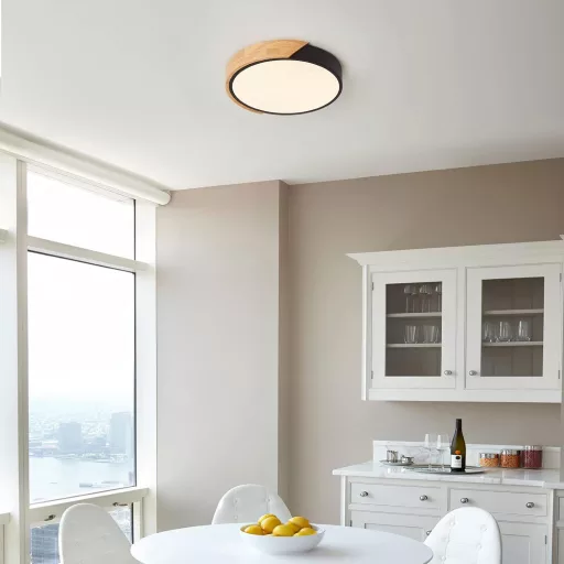 Lampa de tavan LED Schindora 24W 30cm alb cald 3000K pentru living sau dormitor