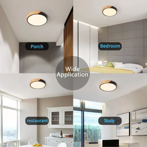 Lampa de tavan LED Schindora 24W 30cm alb cald 3000K pentru living sau dormitor