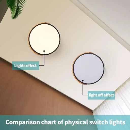 Lampa de tavan LED Schindora 24W 30cm alb cald 3000K pentru living sau dormitor