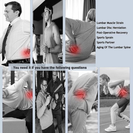 USUN Hátfájás Elleni Támogatóöv, Légáteresztő Lumbális Kötés Gerincstabilizáláshoz