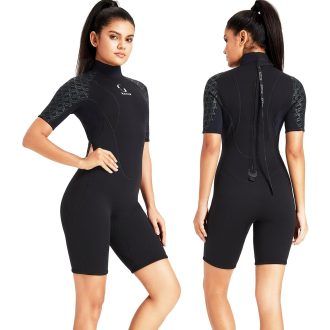   ZCCO 3mm Neoprén Wetsuit Hátzipper Férfi Női Szörfözés Úszás Kajak