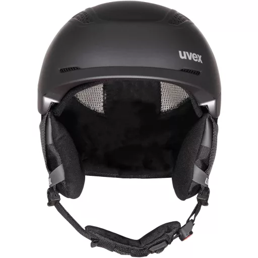 Cască de schi uvex Ultra pentru adulți - Mărime ajustabilă, cu sistem de ventilație blocabil, interior lavabil, S/M, Negru cu model camuflaj.