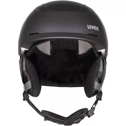 Cască de schi uvex Ultra pentru adulți - Mărime ajustabilă, cu sistem de ventilație blocabil, interior lavabil, S/M, Negru cu model camuflaj.