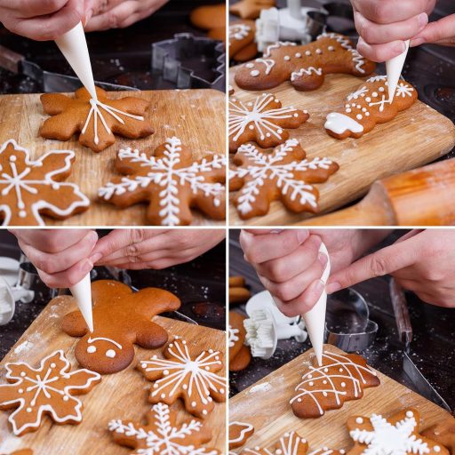 BELSVOR 8 darabos rozsdamentes karácsonyi keksz vágó szett