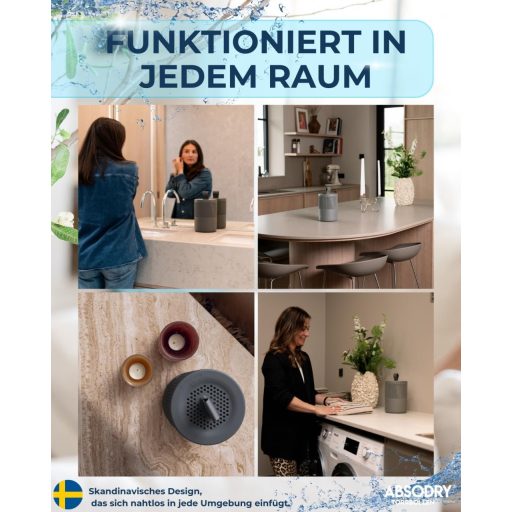 AbsoDry Duo Family Páramentesítő 25m² Újrahasznosított Műanyag Utántöltő Csomaggal