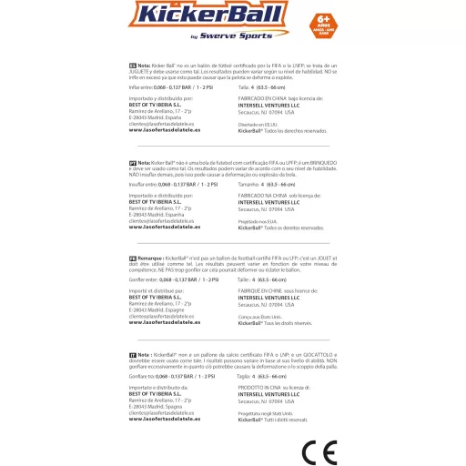 Kickerball Glow sötétben világító labda - standard méret, TV-s klasszikus