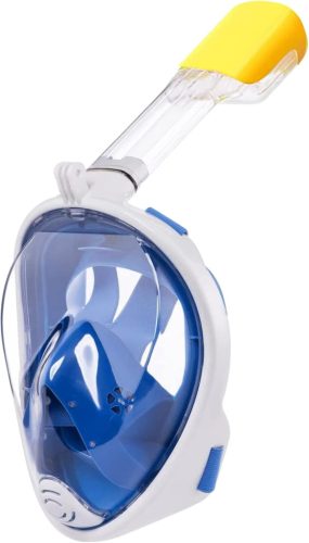 Ledeak Mască de scufundare panoramică 180° - Mască de snorkeling integrală cu suport pentru cameră, anti-ceață, mărime S/M, albastru/negru/verde, pentru adulți