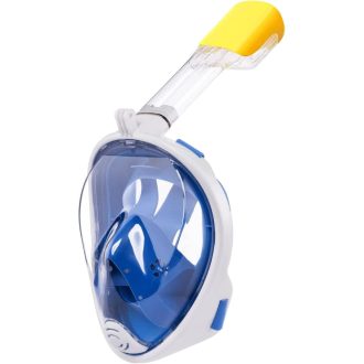   Ledeak 180° panoramska maska za ronjenje – maska za disanje za cijelo lice s nosačem za kameru, protiv zamagljivanja, veličina S/M, plava/crna/zelena, za odrasle