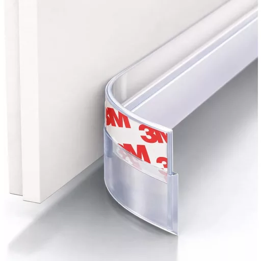 Garnitură de etanșare pentru ușă din silicon DPM Tapes cu adeziv 3M, 5m, termoizolantă și fonoizolantă