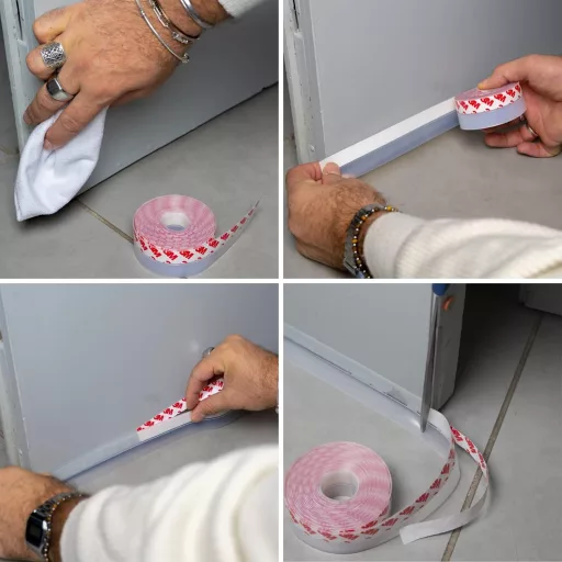 DPM Tapes szilikon ajtótömítés 3M ragasztóval, 5m, hőszigeteléssel és hangszigetelés