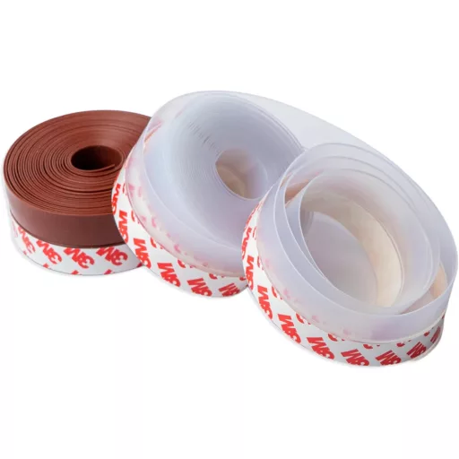 Garnitură de etanșare pentru ușă din silicon DPM Tapes cu adeziv 3M, 5m, termoizolantă și fonoizolantă