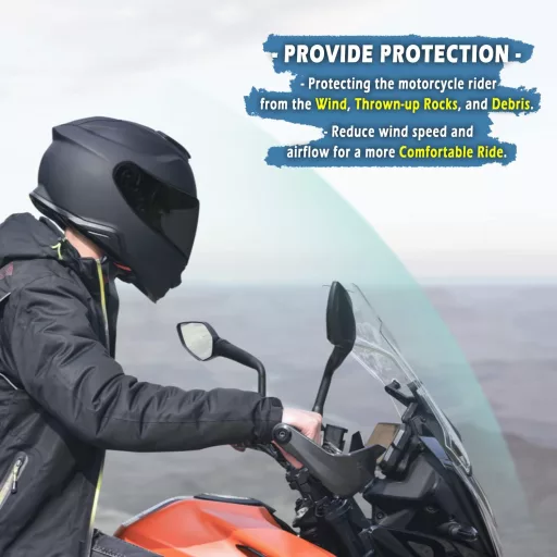 TAZGANTAX Motorkerékpár Szélvédő 390ADV 390 SW ADV 2019-2023 Átlátszó