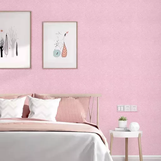 Abyssaly Samoljepljiva Ružičasta Folija za Namještaj 60x500 cm - Vodootporna Dekorativna Tapeta Svilenkastog Sjaja za Namještaj, Zidove, Ormare