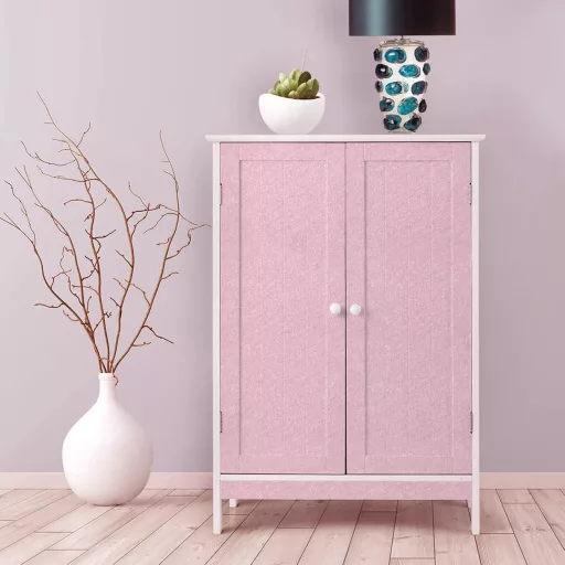 Abyssaly Samoljepljiva Ružičasta Folija za Namještaj 60x500 cm - Vodootporna Dekorativna Tapeta Svilenkastog Sjaja za Namještaj, Zidove, Ormare