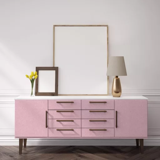 Abyssaly Öntapadó Rózsaszín Bútorfólia 60x500 cm - Vízálló Selyemfényű Dekorációs Tapéta Bútorokhoz, Falakhoz, Szekrényekhez