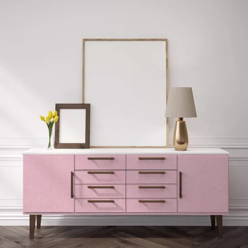 Abyssaly Öntapadó Rózsaszín Bútorfólia 60x500 cm - Vízálló Selyemfényű Dekorációs Tapéta Bútorokhoz, Falakhoz, Szekrényekhez