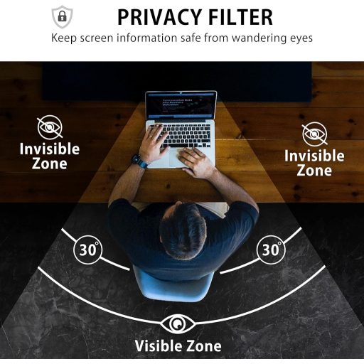 MyGadget Magnetna folija za zaštitu privatnosti za MacBook Pro 13" i Air 13" - Uklonjivi filtar privatnosti