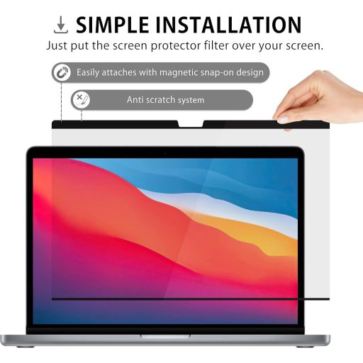 MyGadget Mágneses Adatvédelmi Fólia MacBook Pro 13" és Air 13" - Eltávolítható Privátszűrő