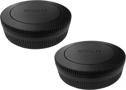 Canon EOS M Sorozat Objektívvédő Sapka 2 darabos - Fekete ABS Plastic