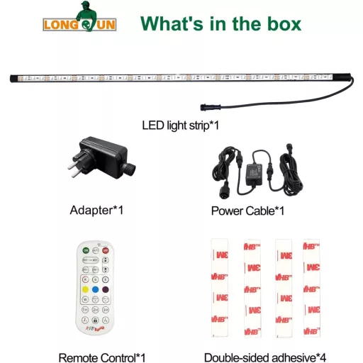 Bandă LED Impermeabilă Longrun IP68 pentru Piscină - Iluminare cu 7 Culori Controlată prin Aplicație și Telecomandă - Pentru Acvariu, Fântână Arteziană, Bazin de Înot