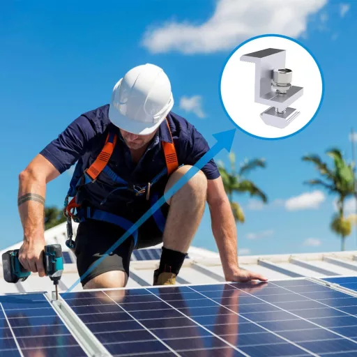 SHTALHST Nosači za solarne panele 8 kom - Podesivi Z-aluminijski set za pričvršćivanje za trapezni lim, s vijcima - Za krov, kamp kućicu, kampiranje