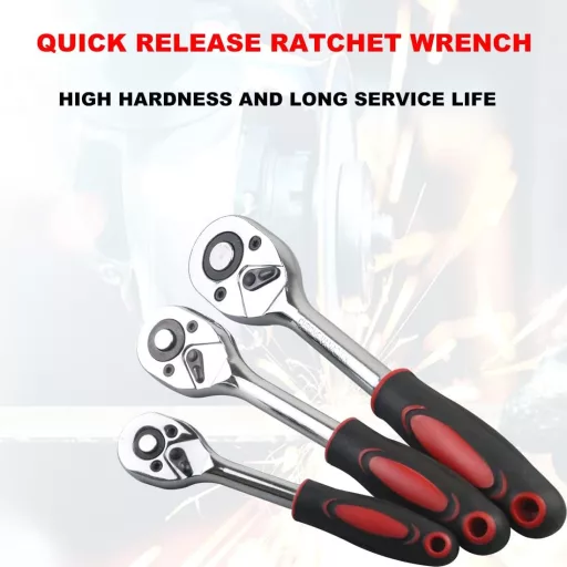 Set de chei tubulare cu clichet YEBOCIYO, 12 piese, 1/4 inch, set de scule CR-V