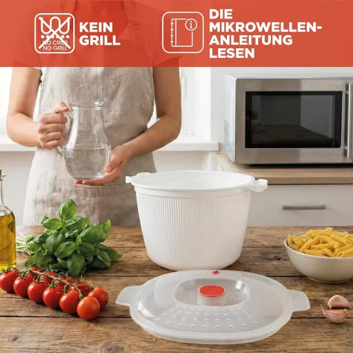 Snips Mikrózható Tésztafőző és Burgonyafőző Tál 4L Fedéllel
