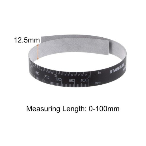 Film Szalag Digitális Tolómérőhöz, 2 darabos csomag, 4 Hüvelyk/100 mm Dupla Skála Védőfólia PC Fekete