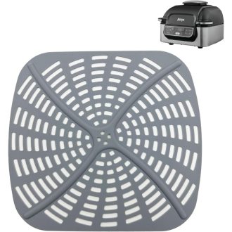   AUMUA Szilikon Forma Ninja Foodi AG301EU Légfriteuzhez, Tapadásmentes Újrahasználható Betét 21x22cm Szürke