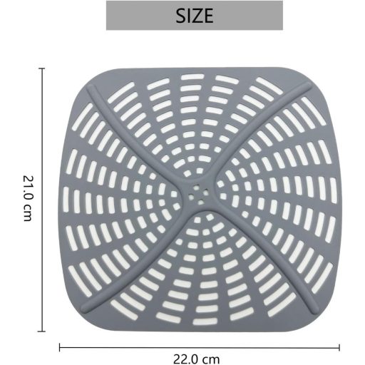 AUMUA Szilikon Forma Ninja Foodi AG301EU Légfriteuzhez, Tapadásmentes Újrahasználható Betét 21x22cm Szürke