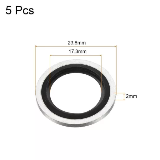 Set inele de etanșare G3/8 din oțel carbon, pachet de 5 bucăți
