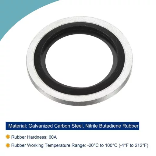 Set inele de etanșare G3/8 din oțel carbon, pachet de 5 bucăți
