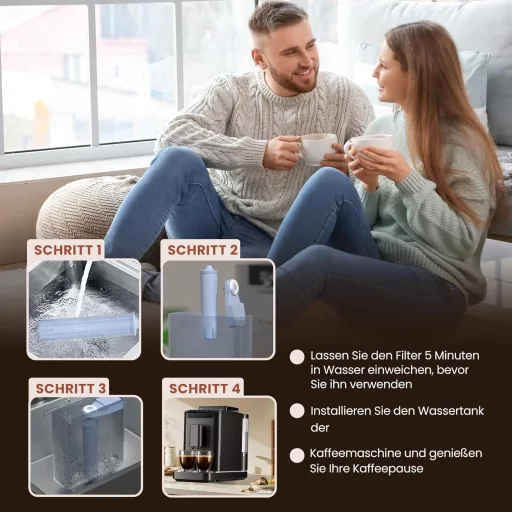 GOLDEN ICEPURE Kávéfőző Vízszűrő Patron Csomag 6db - ENA Kompatibilis
