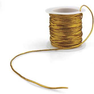   Netuno zlatna elastična nit 9m, konac za izradu nakita 2mm, elastična vrpca za narukvice i nizanje perli, kreativni ručni rad