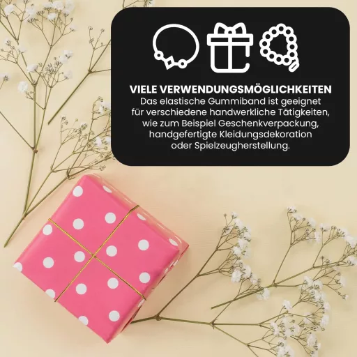 Fir elastic auriu Netuno, 9m, pentru confecționarea bijuteriilor, 2mm, șnur flexibil pentru brățări și înșirat mărgele, accesoriu creativ pentru lucru manual