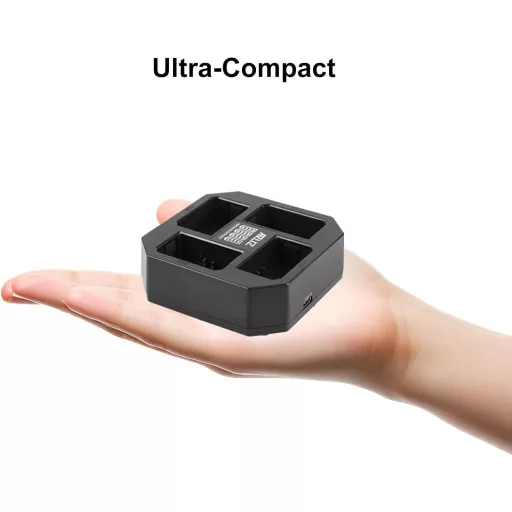 ZITAY NP-FZ100 4-kanálová PD Rýchlonabíjačka pre fotoaparáty Sony Alpha A7III A7RIII A9 A7C A6600 - Kompaktná nabíjačka batérií s displejom