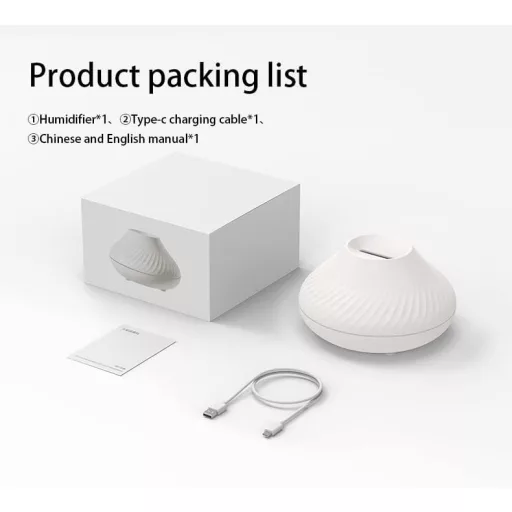 MARZIUS 7 Lánggal Aroma Diffúzor Légnedvesítő Éjszakai Fény Fekete