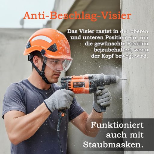 GUARDLEAD Védősisak Szellőzőlyukakkal és Napszemüveg Peremmel, ANSI Z89.1 Tanúsított ABS Építkezési Sisak Férfiaknak és Nőknek