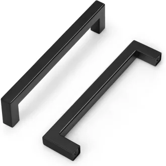  PinLin 160mm Fekete T-Bar Bútor Fogantyú 30db Konyha Szekrény Fiók Kezelő