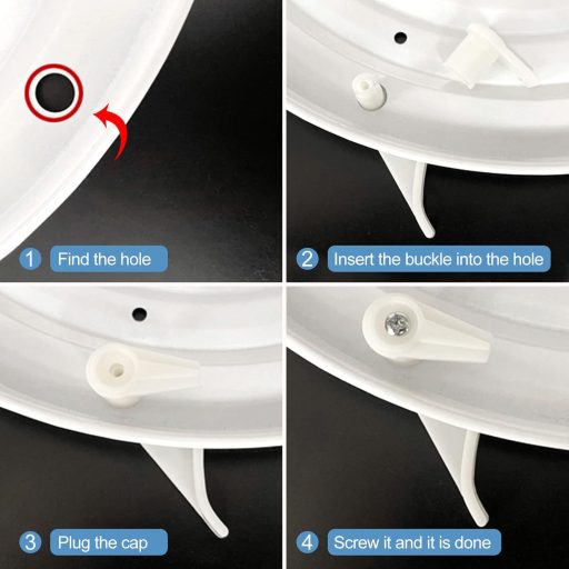 PATIKIL 6 darabos mennyezeti lámpaernyő rögzítő klip fehér ABS műanyag 3,5 mm