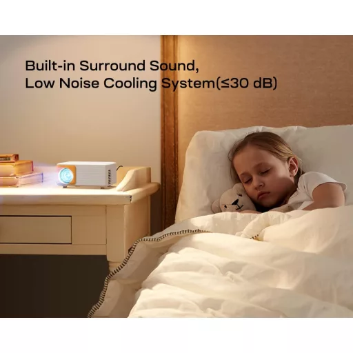 YOTON Y3 Mini Proiector WiFi Full HD 1080P - Proiector Portabil cu Conectivitate USB/HDMI/AV pentru Telefoane iOS/Android, PC, PS4/PS5, Xbox Comp