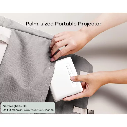 YOTON Y3 Mini Proiector WiFi Full HD 1080P - Proiector Portabil cu Conectivitate USB/HDMI/AV pentru Telefoane iOS/Android, PC, PS4/PS5, Xbox Comp