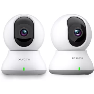   Blurams 2K Cameră Supraveghere Animale de Companie 360° Vedere Nocturnă Urmărire Mișcare 2 Bucăți