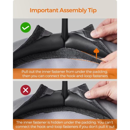 Feandrea mreža za mačke, povišeni krevet s sivom perivom mrežastom ležaljkom, do 12 kg