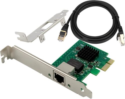 ULANSeN Intel I225-V 2.5Gbps PCIe Hálózati Kártya Cat8 Kábellel