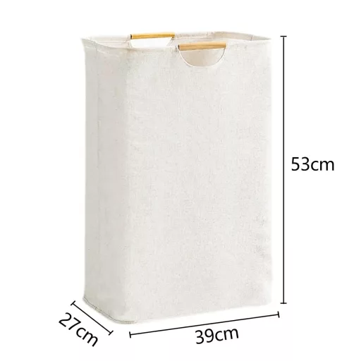 Coș de rufe din bambus, material natural