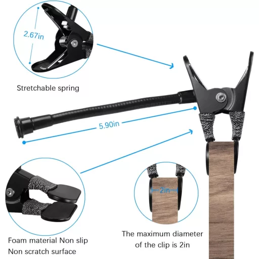 TIUIHU Flexibilný držiak s klipom pre kamery Blink XT/XT2 Mini Outdoor Indoor